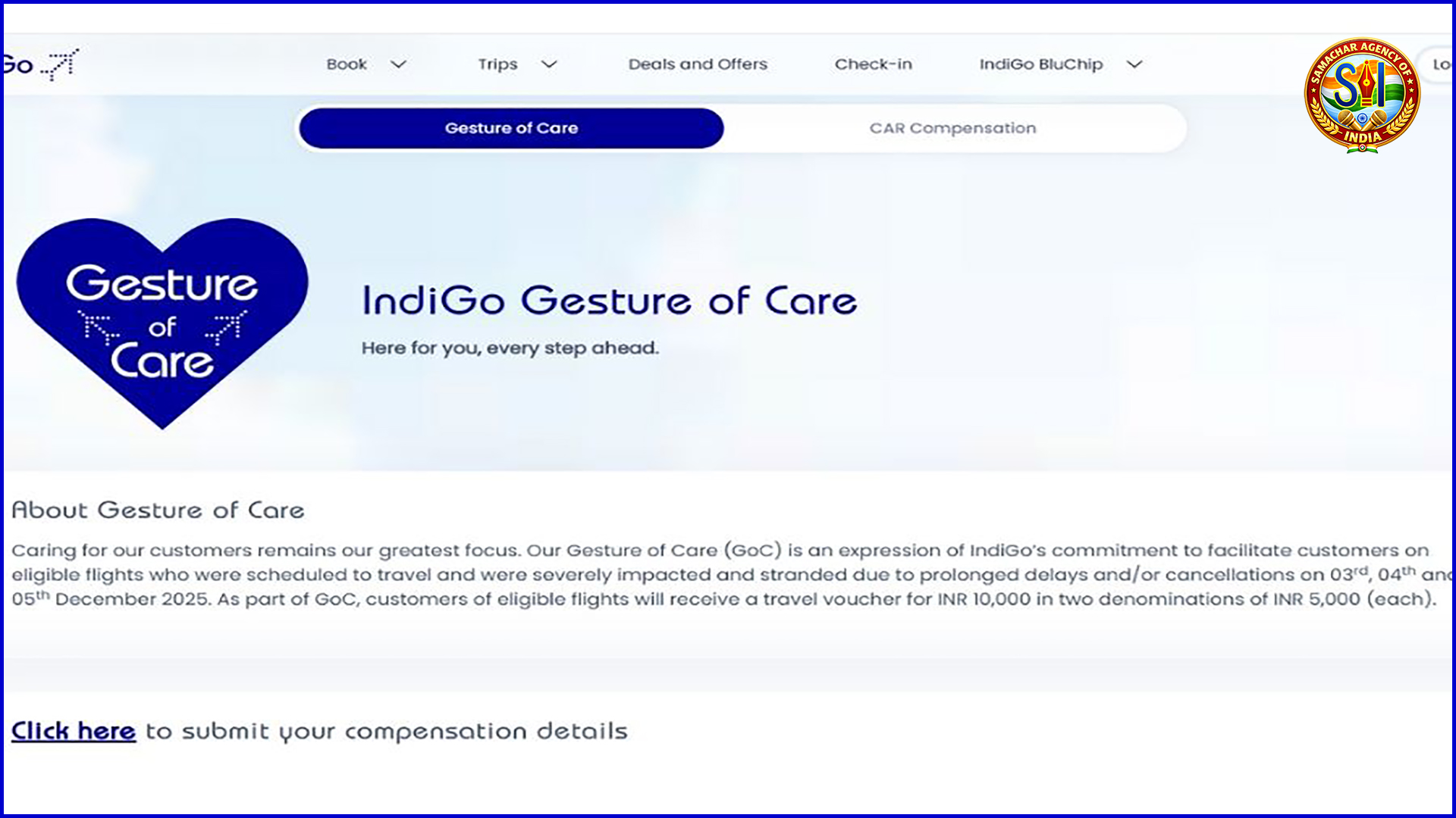 उड़ान संकट के बाद इंडिगो का ‘Gesture of Care’: किसे मिलेगा मुआवजा, कितना मिलेगा और कैसे करें दावा — पूरी जानकारी